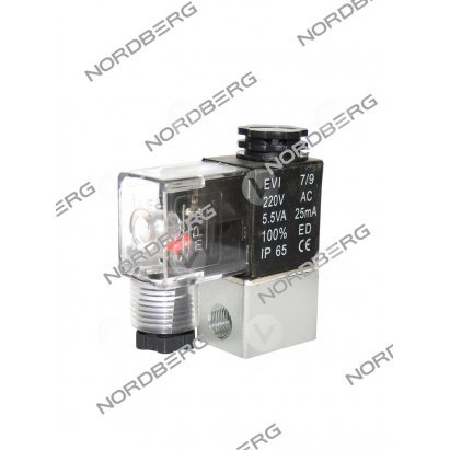 NORDBERG ЗАПЧАСТЬ КЛАПАН соленоидный 220V для NCEO50/210 и NCEO100/400